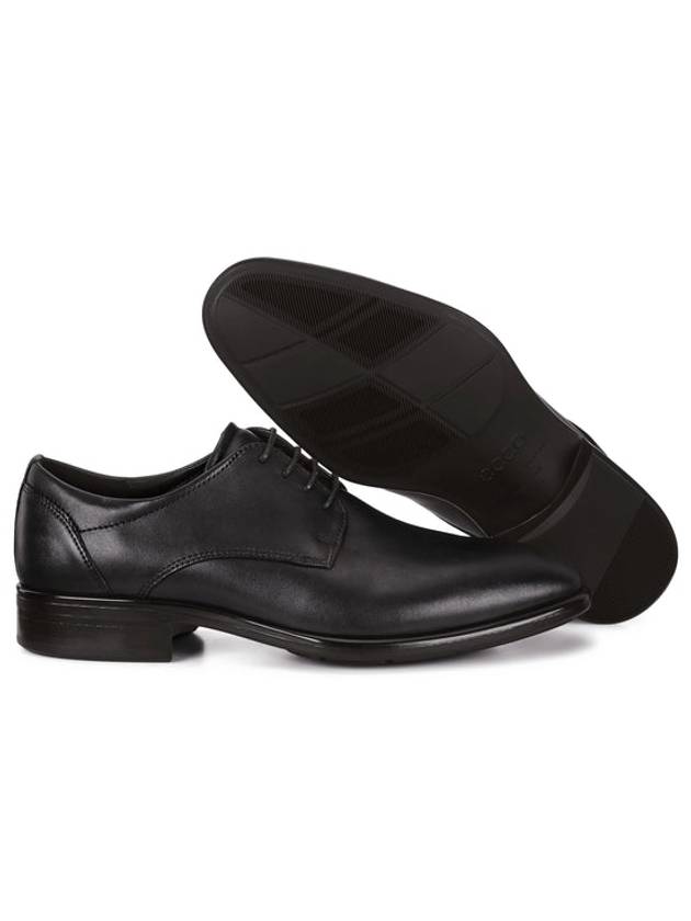 City Tray Leather Derby Black - ECCO - BALAAN 4