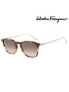 Eyewear Logo Square Sunglasses Tortoise - SALVATORE FERRAGAMO - BALAAN 3