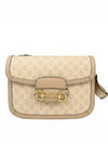 Horsebit 1955 Canvas Small Shoulder Bag White Beige - GUCCI - BALAAN 2