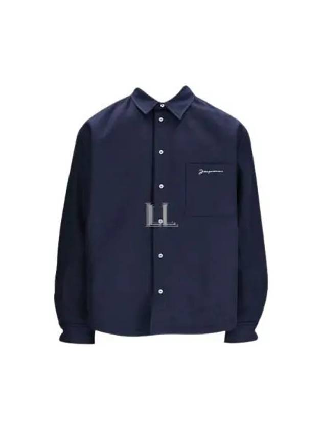 La Chemise Boulanger Viscose Long Sleeve Shirt Navy - JACQUEMUS - BALAAN 2