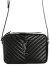 Roux Quilted Cross Bag Black - SAINT LAURENT - BALAAN 2