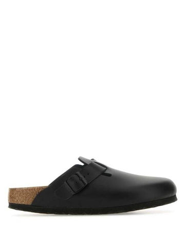 Boston Natural Leather Mule Black - BIRKENSTOCK - BALAAN 1