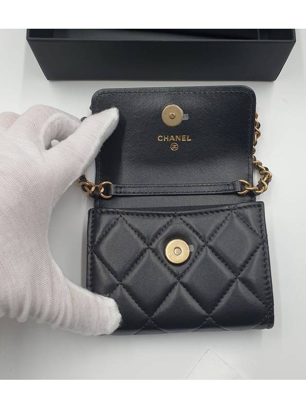 CC logo gold chain mini cross bag black - CHANEL - BALAAN 7