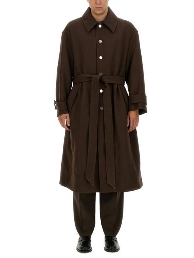 Belted Single Coat Dark Coffee - AMI - BALAAN 2