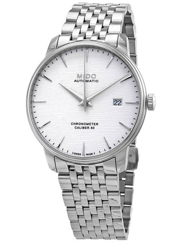 Mido Baroncelli Chronometer Silicon Automatic Silver Dial Men's Watch M027.408.11.031.00 - MIDO - BALAAN 1