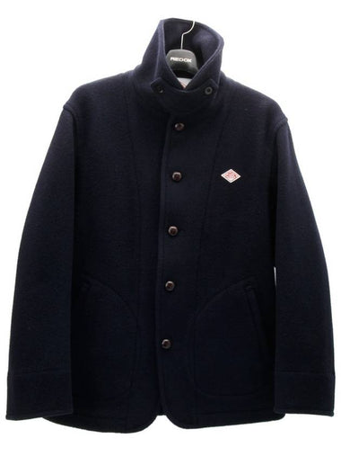 Medium length wool coat navy 11141hva - DANTON - BALAAN 1