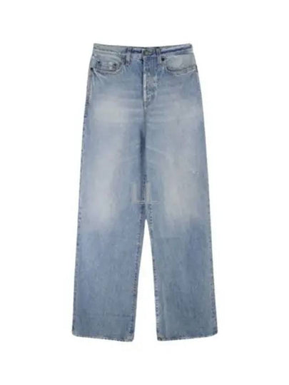 Denim Cotton Bootcut Jeans Blue - SAINT LAURENT - BALAAN 2