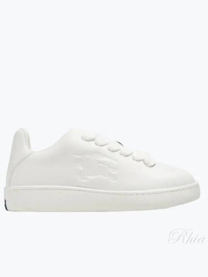 Leather Box Low-Top Sneakers White - BURBERRY - BALAAN 2