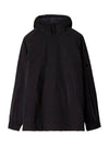 Lens Wappen Garment Nylon Hoodie Black - CP COMPANY - BALAAN 3