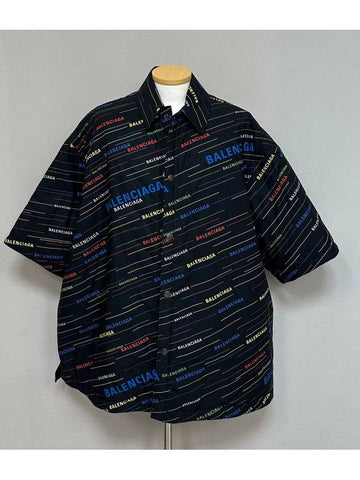 multi logo shirt - BALENCIAGA - BALAAN 1