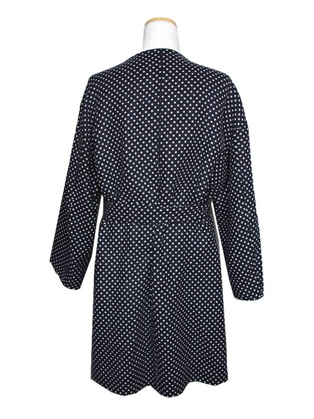 Navy double sided belted coat 66 77 - MAX MARA - BALAAN 4