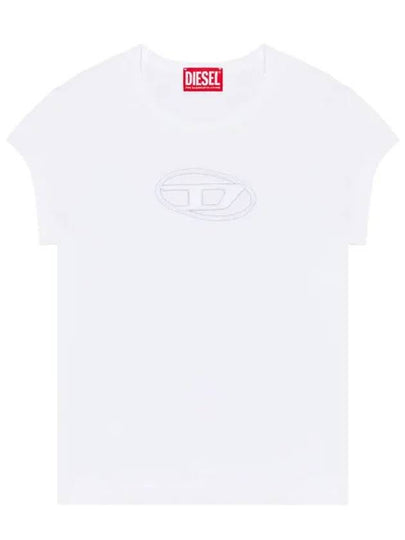 T Angie Peekaboo Logo Short Sleeve T-Shirt White - DIESEL - BALAAN 2