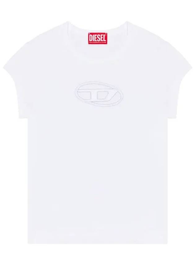 T Angie Peekaboo Logo Short Sleeve T-Shirt White - DIESEL - BALAAN 2