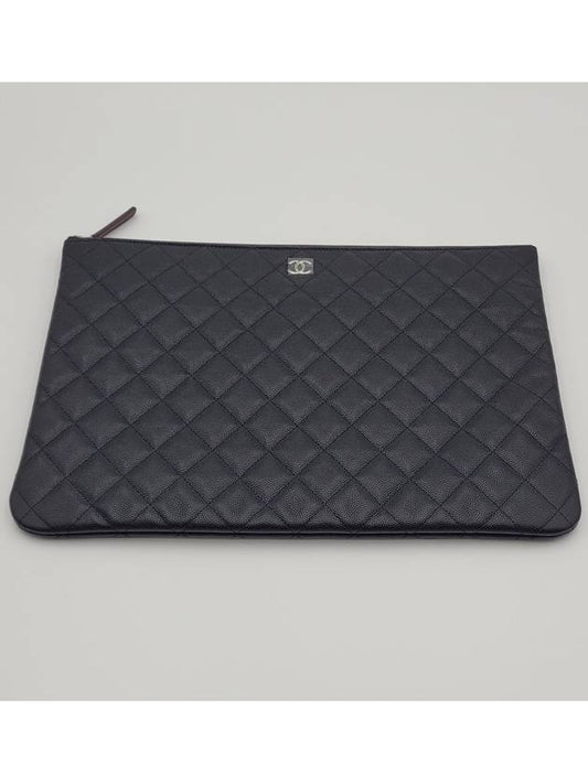 Classic Caviar Large Clutch Black A82552 - CHANEL - BALAAN 2