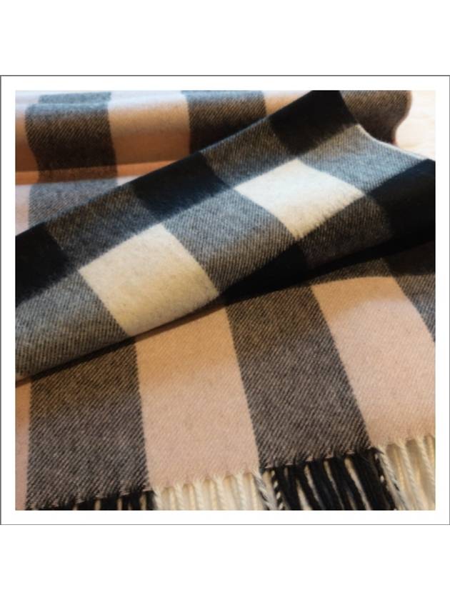 Check Cashmere Scarf Ash Rose - BURBERRY - BALAAN 5