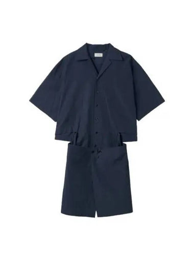 shirt dress navy - LEMAIRE - BALAAN 1