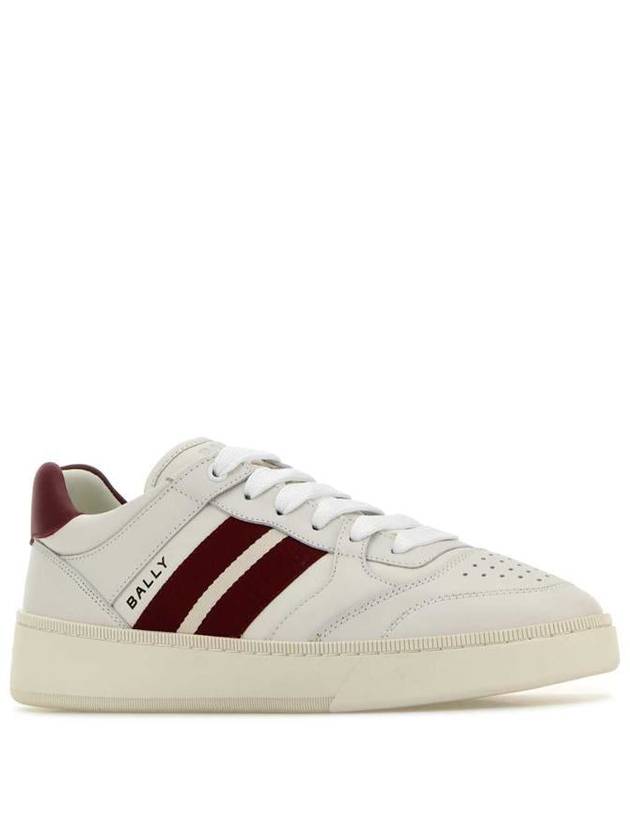 Rebby Leather Low-Top Sneakers White - BALLY - BALAAN 3