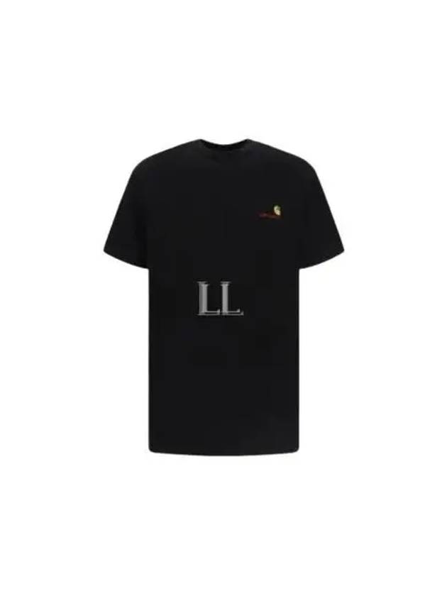 American Script Short Sleeve T-Shirt Black - CARHARTT WIP - BALAAN 2