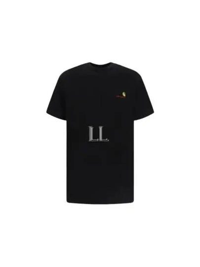 American Script Short Sleeve T-Shirt Black - CARHARTT WIP - BALAAN 2