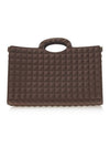 Le Troisieme Stud Pattern Rubber Tote Bag Brown - VALENTINO - BALAAN 1