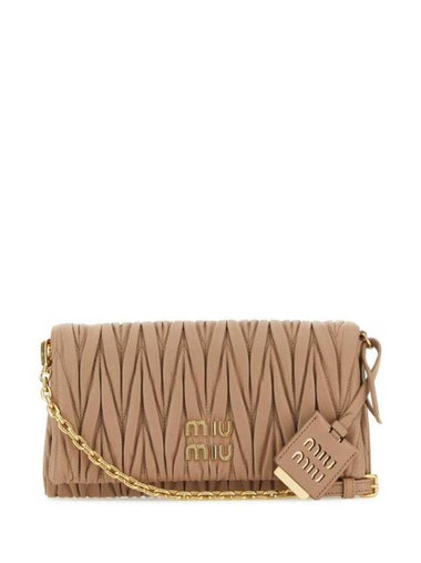 Matelasse Nappa Leather Shoulder Bag Cameo - MIU MIU - BALAAN 1