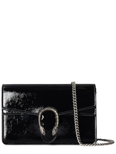 Dionysus Patent Leather Shoulder Bag Black - GUCCI - BALAAN 2