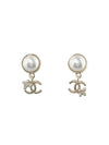 CC logo flower drop earrings gold - CHANEL - BALAAN 1