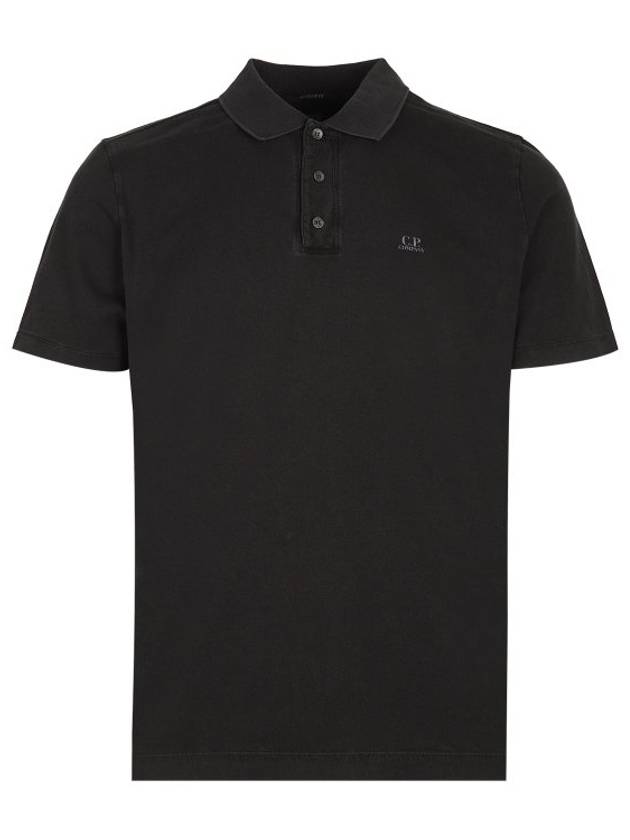 1020 Jersey Logo Polo Shirt Black - CP COMPANY - BALAAN 2