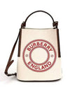 Peggy red logo graphic small bucket bag - BURBERRY - BALAAN 1