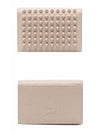 Sifnos Studded Bifold Card Wallet Beige - CHRISTIAN LOUBOUTIN - BALAAN 5