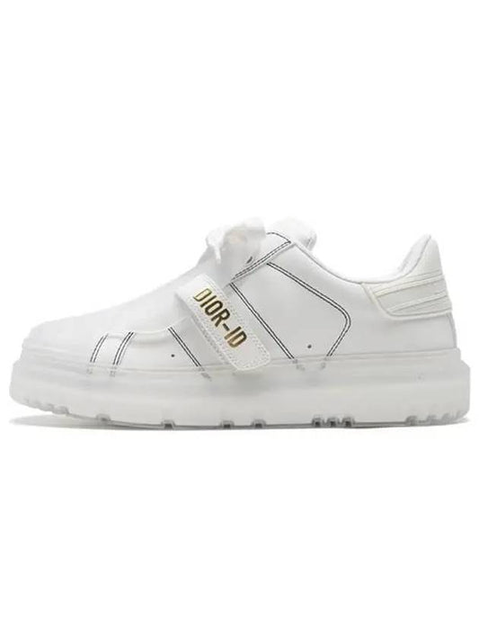 ID Rubber Calfskin Low Top Sneakers White Red - DIOR - BALAAN 2