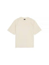 Camargue Embroidered Logo Cotton Short Sleeve T-shirt Light Beige - JACQUEMUS - BALAAN 2