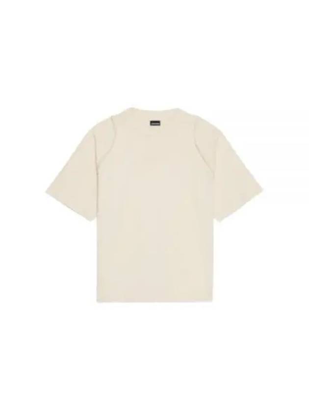 Camargue Embroidered Logo Cotton Short Sleeve T-shirt Light Beige - JACQUEMUS - BALAAN 2