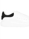 Oversole Studded Tab Leather Low Top Sneakers White - ALEXANDER MCQUEEN - BALAAN 2