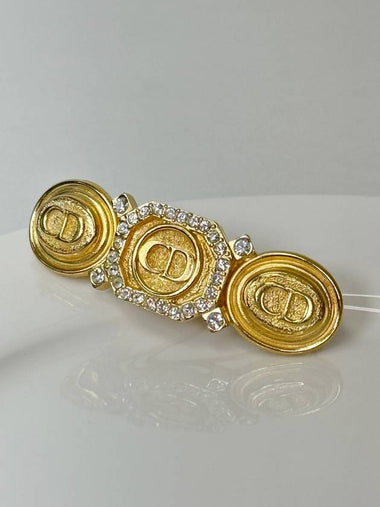 Gold stone CD hairpin hair accessory 3VDIA24282 - DIOR - BALAAN 1