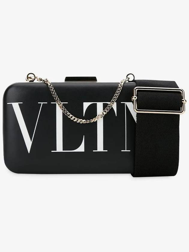 Women's VLTN Logo Cross Bag Black - VALENTINO - BALAAN 3