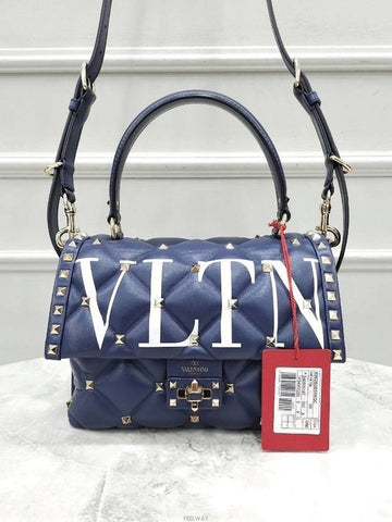 Lux You Candy stud VLTN top handle tote bag - VALENTINO - BALAAN 1