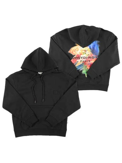 Swaying Flower Back Logo Hoodie Black - WOOYOUNGMI - BALAAN 2