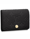 Monogram Embossed Leather Business Card Wallet Black - LOUIS VUITTON - BALAAN 2