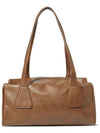 Eco leather square shoulder bag Camel - THE GREEN LAB - BALAAN 8