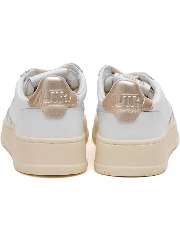 Medalist Goatskin Low Top Sneakers Gold White - AUTRY - BALAAN 4