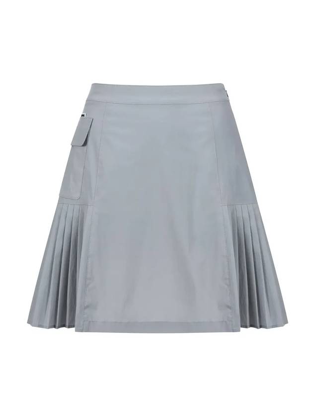 1st Side pleated miniskirt MW3MS245LGY - P_LABEL - BALAAN 2