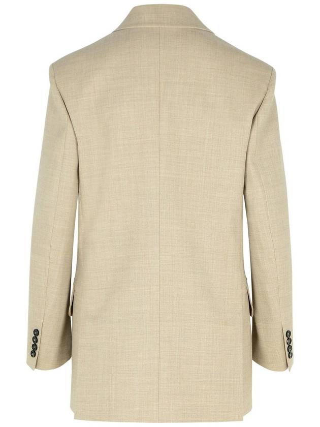 Max Mara 'Rosi' Beige Virgin Wool Blazer - MAX MARA - BALAAN 3