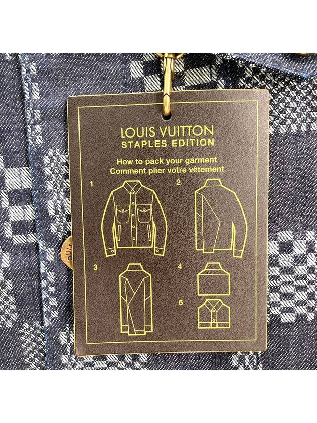 Damier distorted denim jacket - LOUIS VUITTON - BALAAN 7