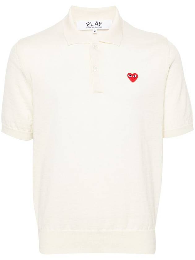 Heart Patch PK Shirt White - COMME DES GARCONS PLAY - BALAAN 2