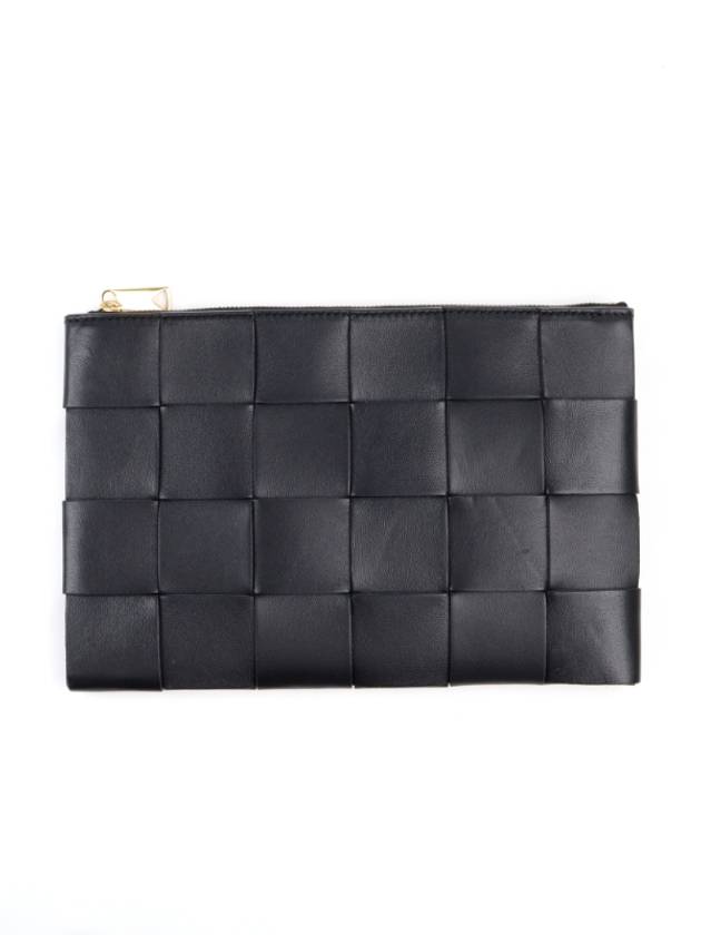 Intrecciato Cassette Clutch Bag Black - BOTTEGA VENETA - BALAAN 2