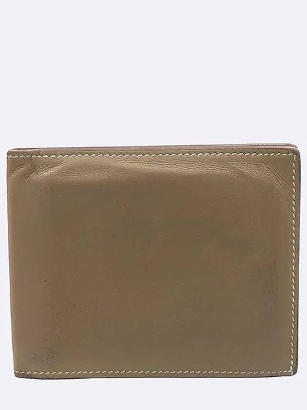 brown half wallet - HERMES - BALAAN 2