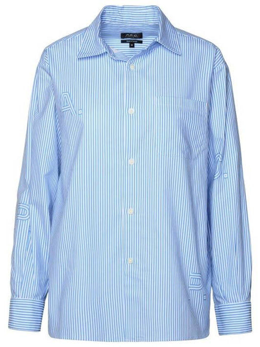 Sela Stripe Shirt Blue - A.P.C. - BALAAN 1
