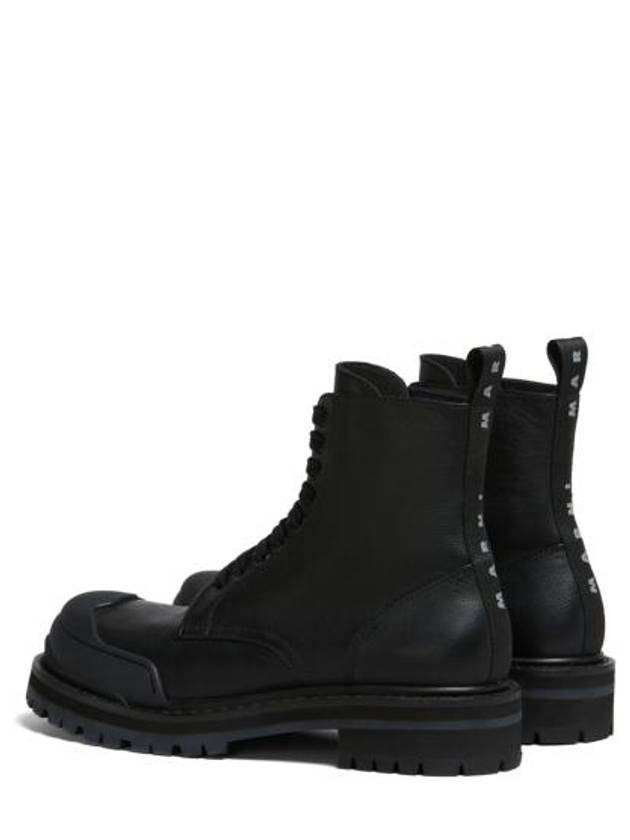 Dada Army Leather Combat Boots Black - MARNI - BALAAN 4