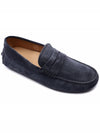 Gommino Bubble Suede Driving Shoes Blue - TOD'S - BALAAN 4